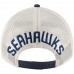 Men's Seattle Seahawks New Era College Navy Rustic Mark Trucker 9TWENTY Adjustable Hat 2977389